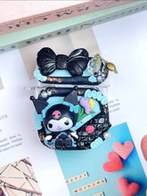 Load image into Gallery viewer, Sanrio Kuromi Decoden Earbud Case AirPods Case For Any Model
