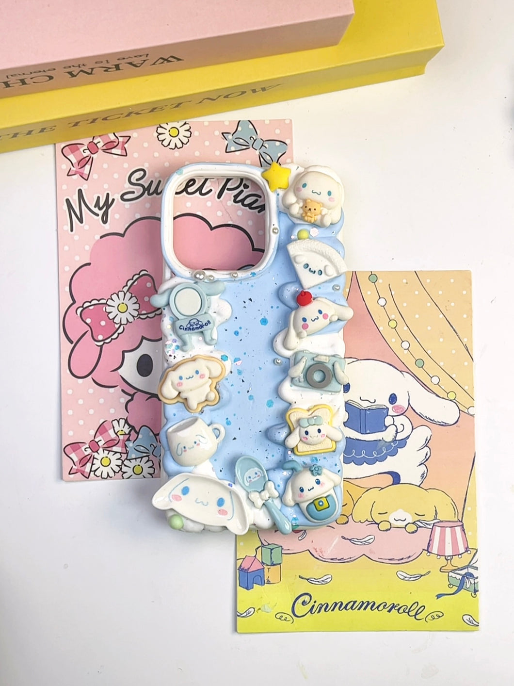 Sanrio Cinnamonroll Decoden Phone Cases For Any Phone Model Cinnamoroll