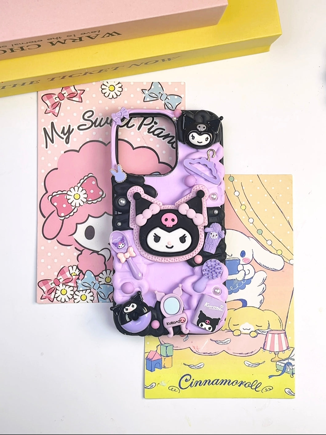 Sanrio Kuromi Cookie Decoden Phone Cases For Any Phone Model