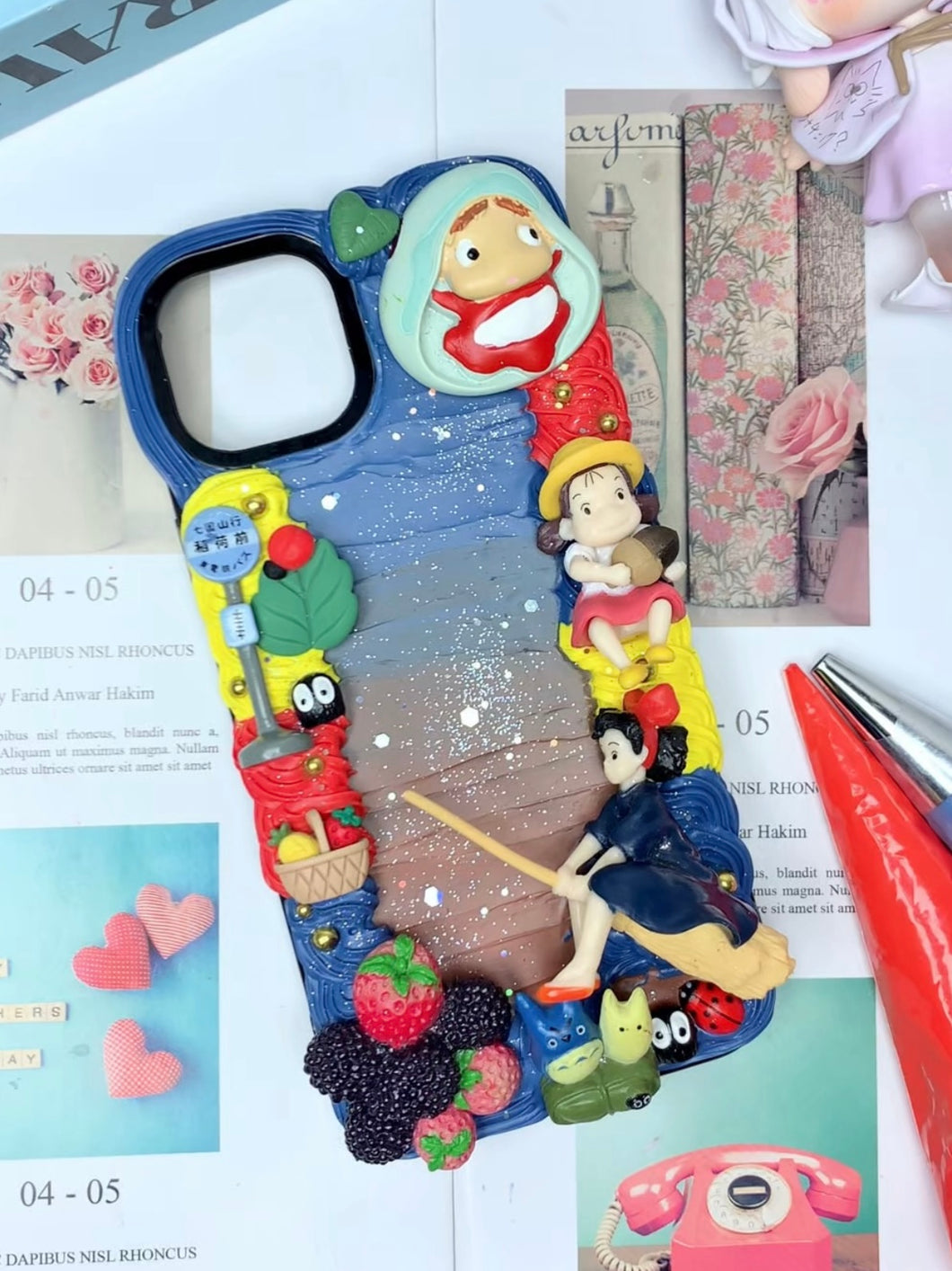 Studio Ghibli Decoden Phone Cases For Any Phone Model Ponyo Kiki’s Delivery Service