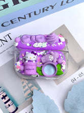 Load image into Gallery viewer, Hello Kitty Lavender Decoden Earbud Case AirPods Case For Any Model
