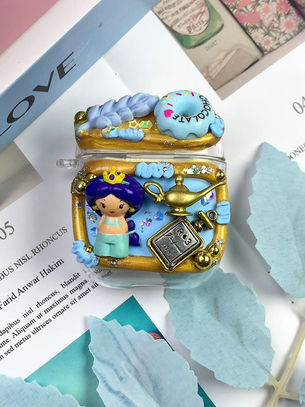 Princess Jasmine Aladdin Decoden Earbud Case AirPods Case For Any Model