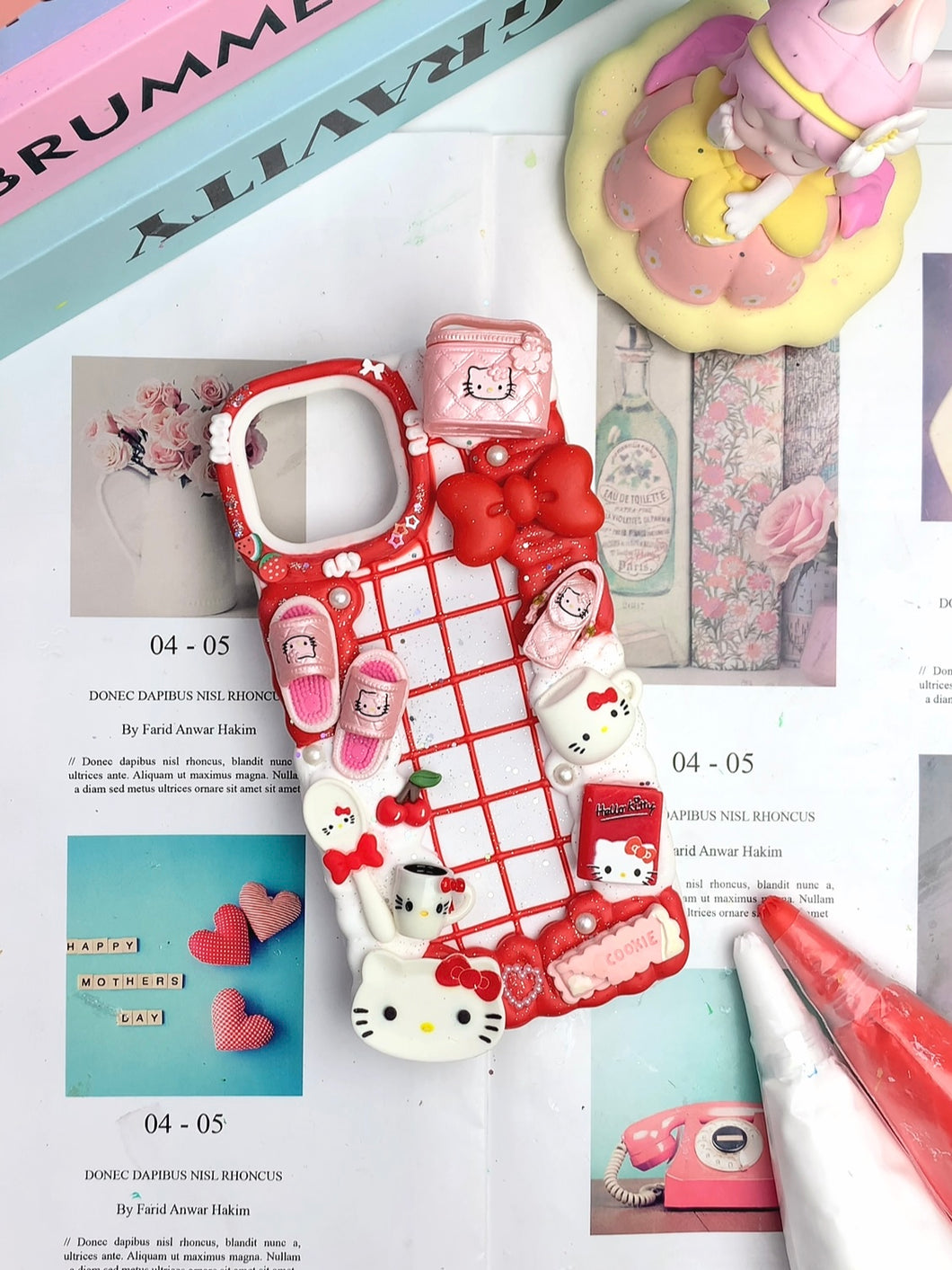 Sanrio Hello Kitty Decoden Phone Case For Any Phone Model