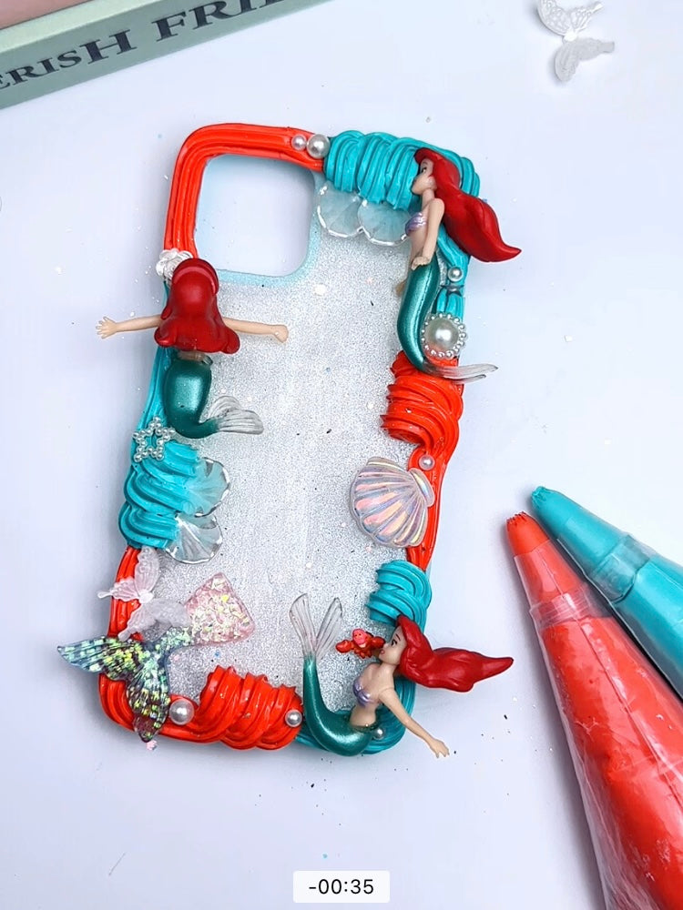 Ariel Little Mermaid Decoden Phone Cases For Any Phone Model