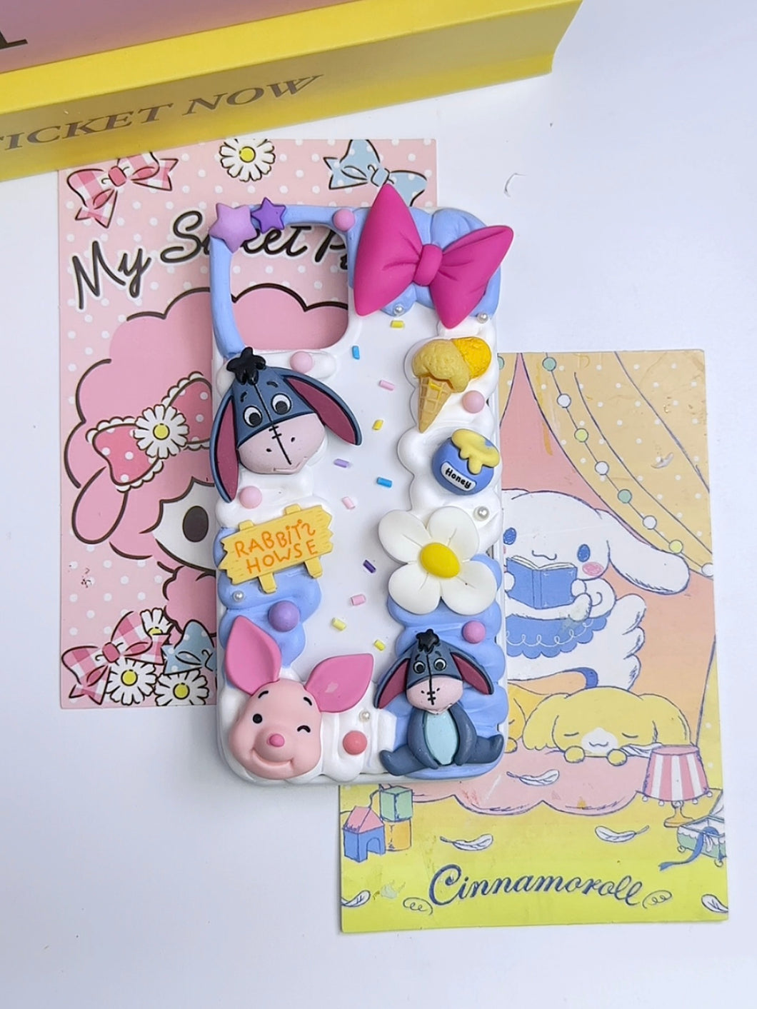 Winnie the Pooh Eeyore Decoden Phone Cases For Any Phone Model