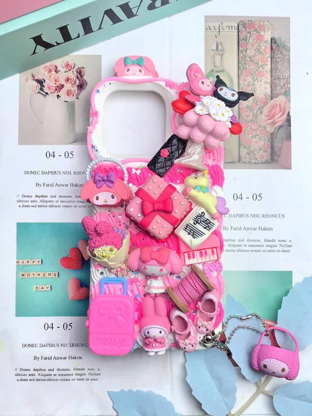 Sanrio Mymelody Decoden Phone Case For Any Phone Model