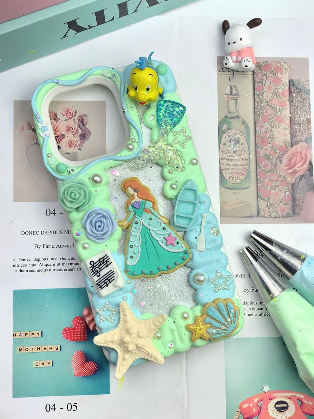 Little Mermaid Princess Ariel Decoden Phone Cases For Any Phone Model