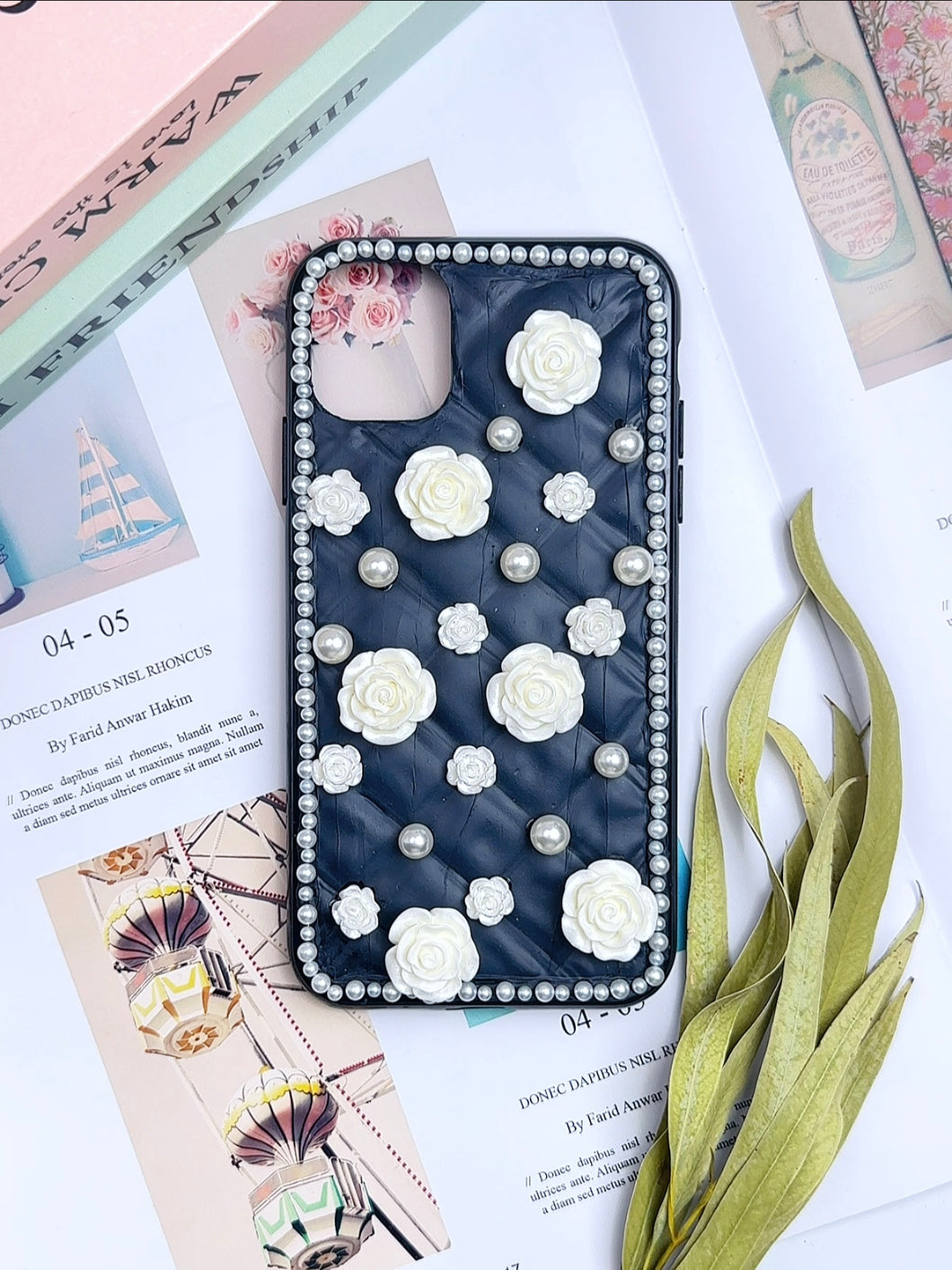 Chanel Style Pearl Decoden Phone Cases For Any Phone Model