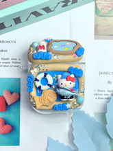 Load image into Gallery viewer, Sanrio Hello Kitty Go Fishing Decoden Earbud Case AirPods Case For Any Model
