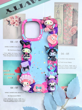 Load image into Gallery viewer, Sanrio Kuromi &amp; Mymelody Decoden Phone Cases For Any Phone Model
