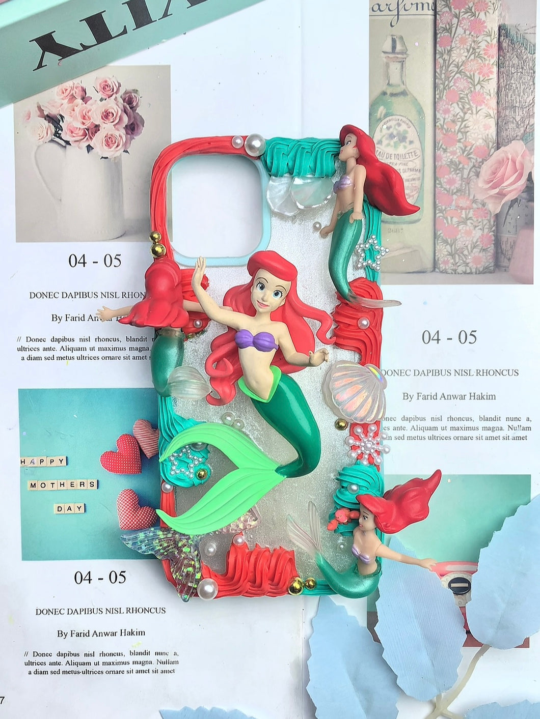 Little Mermaid Princess Ariel Decoden Phone Case For Any Phone Model