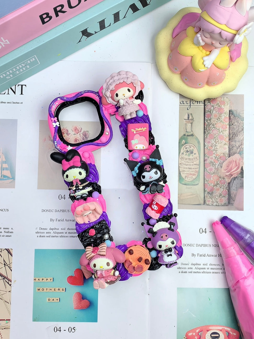 Sanrio Kuromi & Mymelody Decoden Phone Cases For Any Phone Model