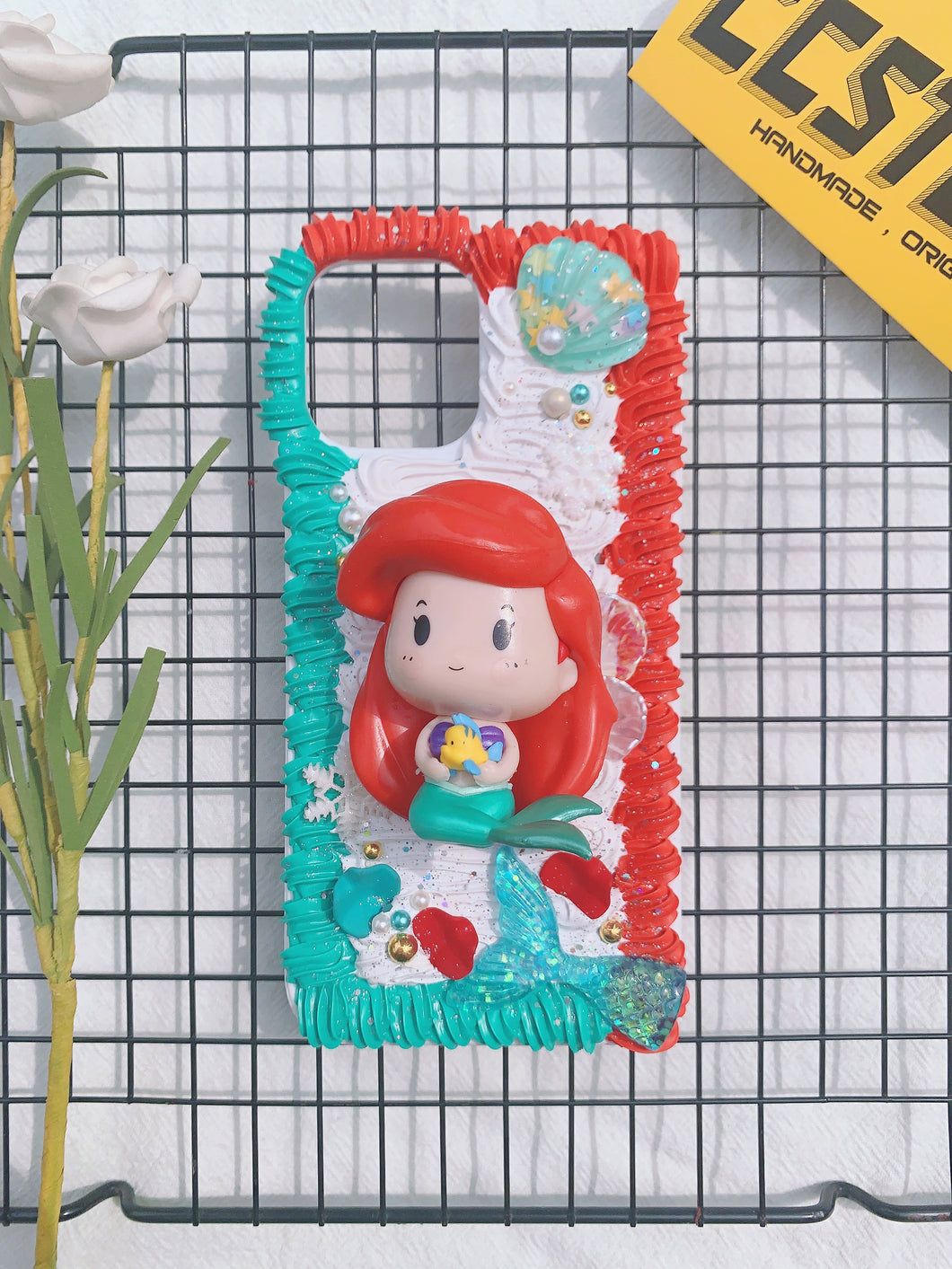 Princess Little Mermaid Decoden Phone Case For Any Phone Model