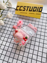 Load image into Gallery viewer, Mymelody Decoden Earbud Case For Any Model with Keychain
