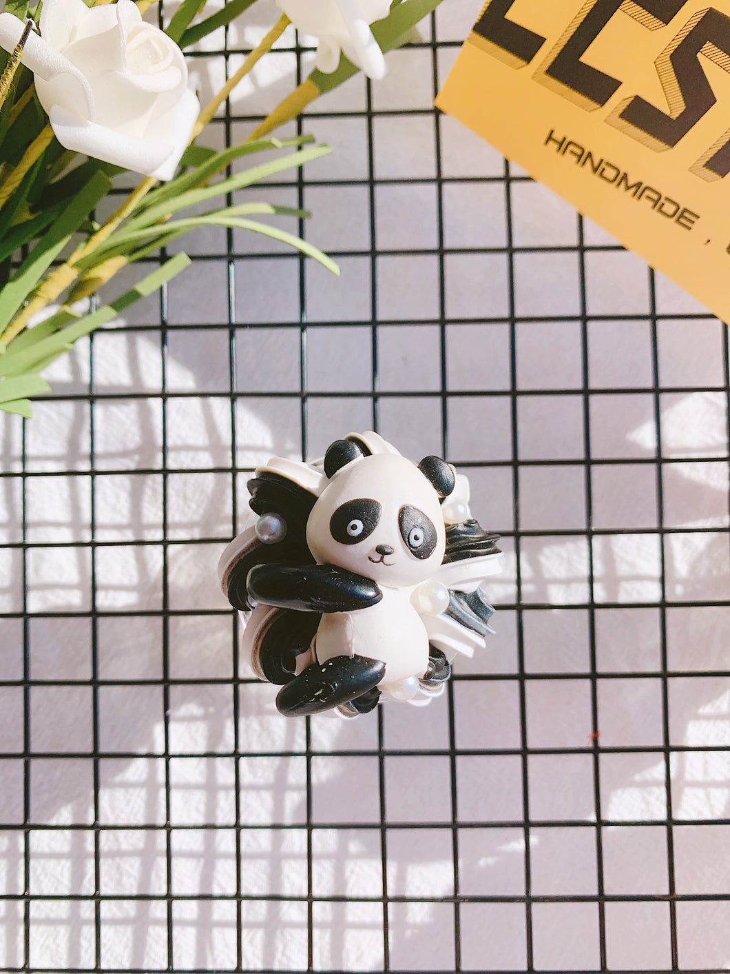 Panda Decoden PopSocket: Collapsible Grip & Stand for Phones and Tablets