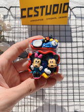 Load image into Gallery viewer, Disney Mickey Minnie Decoden Earbud Case AirPods Case For Any Model with Keychain
