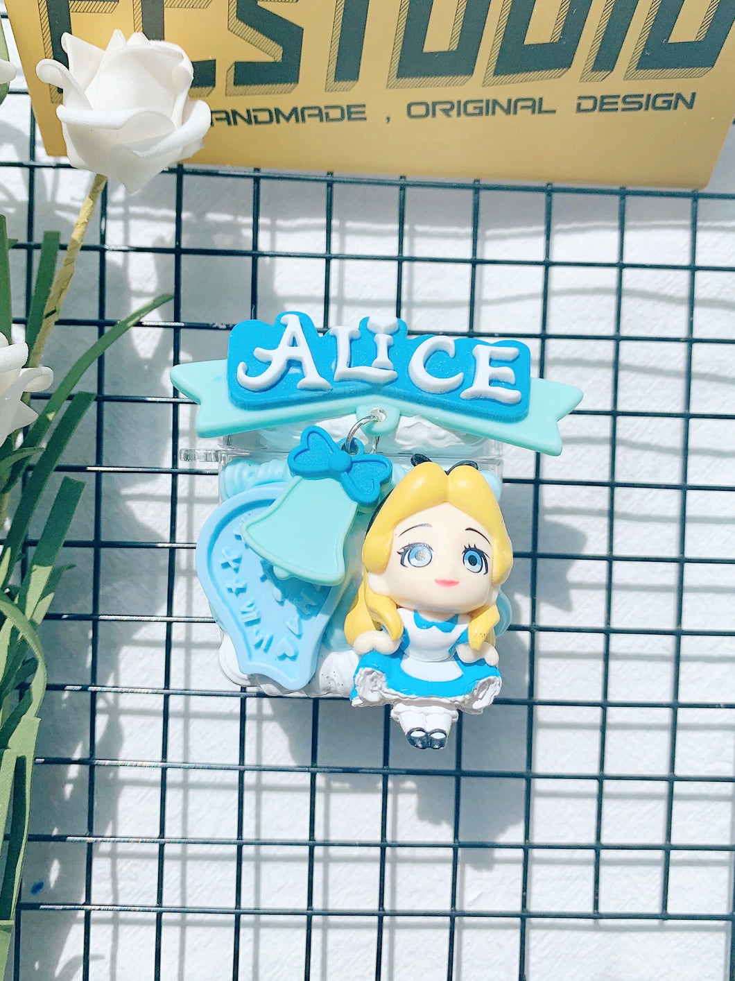 Alice in Wonderland Princess Handmade Decoden Earbud Case For Any Model