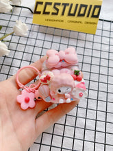 Load image into Gallery viewer, Mymelody Decoden Earbud Case For Any Model with Keychain
